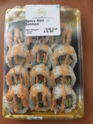 Spicy Salmon Sushi Roll ($8.99)