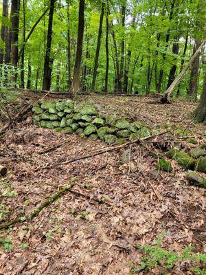 Stone wall from 1700s