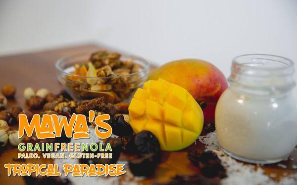 Tropical Paradise GrainFreeNola: Gluten-Free, Vegan, Paleo Granola - Organic and All Natural Ingredients