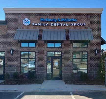 Exterior of McNeely & Mallette Family Dental Group's newest office in Concord, NC