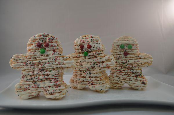 Rice Krispie Treat Gingerbread Men