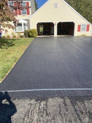 We graded and Applied 3 full inches of Commercial Asphalt through our Paving Machine