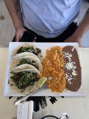 Bistec Taco Plate