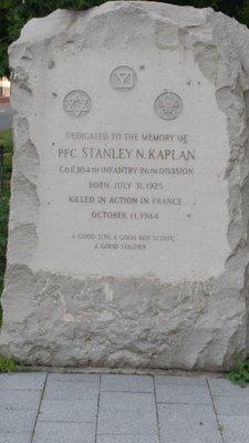 Pfc Stanley N Kaplan Memorial