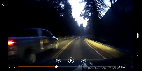 Best electric overtaking on double yellow in Yosemite national park. Doing contract work in curry village.