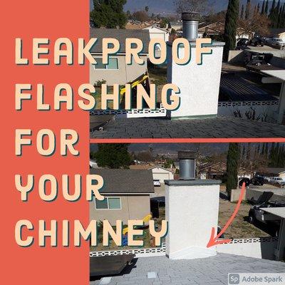 Cricket flashing for chimney