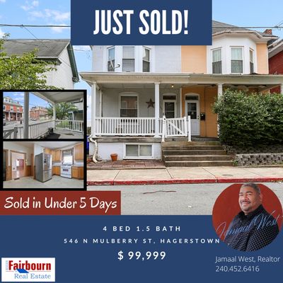 Sold in Under 5 days.