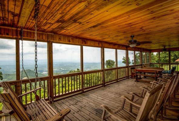 Clubhouse screened in porch.