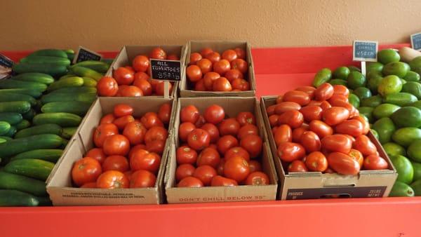 The best tomatoes only 85 cents a pound.