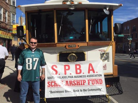 Marching in the Columbus Day Parade in South Philadelphia