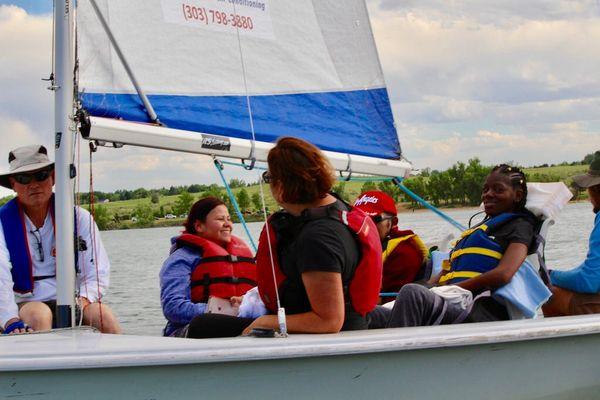 A great day sailing with our group from Craig Hospital's SCI  program.