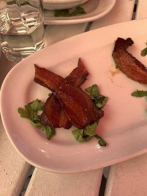 Candied Bacon, an interesting appetizer, good