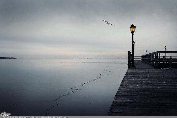 Near the marina in winter