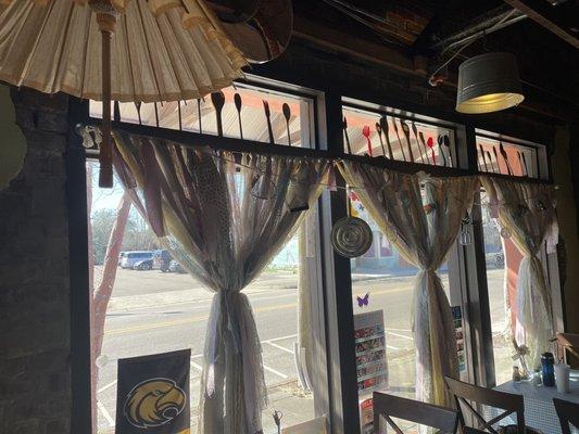 They put a fork in the window for you to find a place where your grandmother would feel at home.