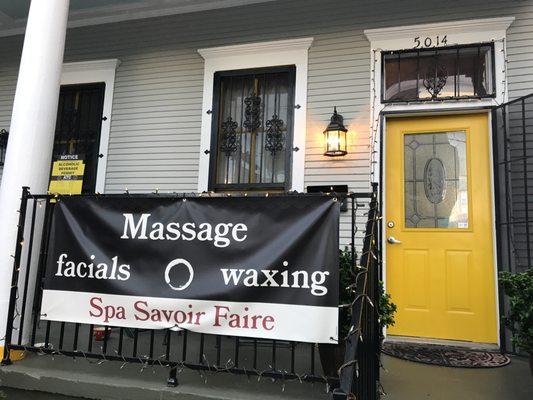 The new "facelift" for spa savoir faire entrance!!!