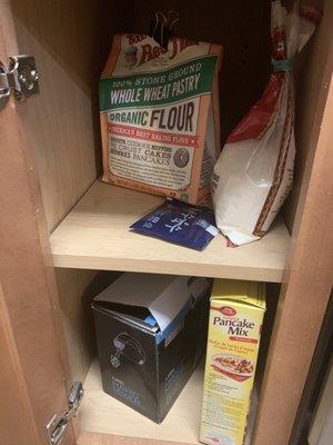 Stuff left in cabinet