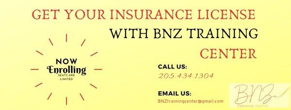 Get your P&C License or L&H with BNZ!!