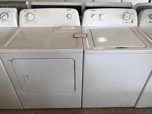 A very nice Admiral washer dryer set.