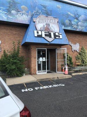 Precious Pets store front Entrance