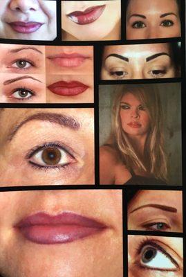 Eyebrows, liner, lips all designed to fit your face, and to your liking. Custom colors mixed just for YOU. 15+ yrs. experience!