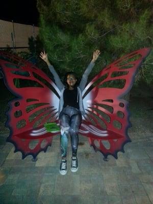 My daughter the butterfly...