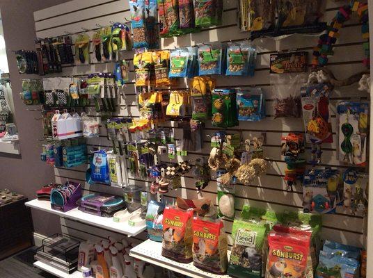 Supplies for birds and pocket pets