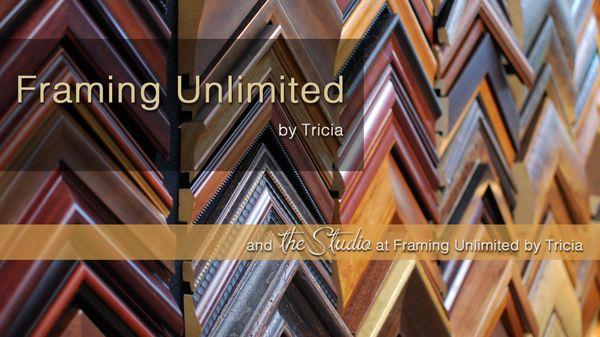 Logo Framing Unlimited by Tricia