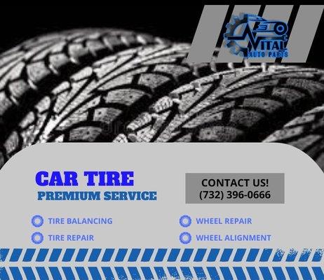 Save $$ off your next tire & wheel service.
We have tires in all sizes. We offer Rim repair & replacement.