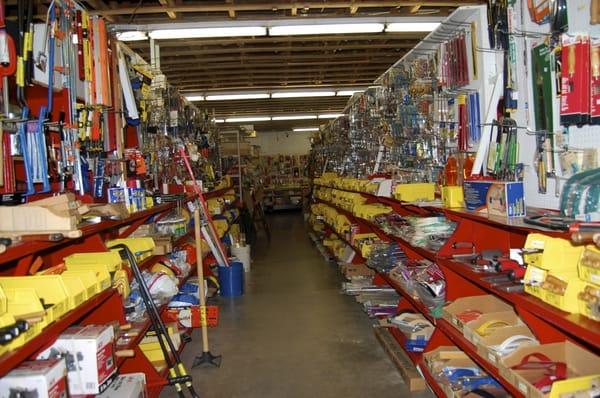 1/2 of an aisle in our store, as you can see, we don't waste one square inch of inventory space!