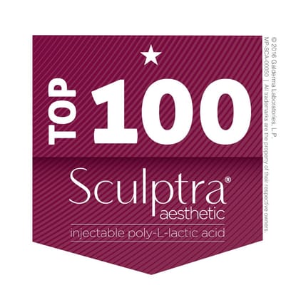 Visage Sculpture is top 100 Sculptra providers in the country!