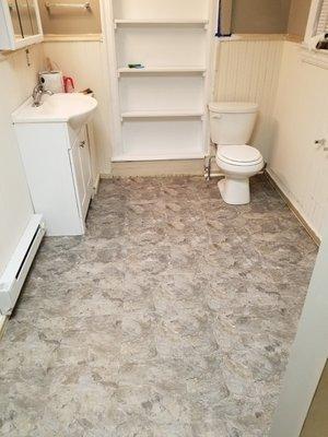 Bathroom Floor Installation