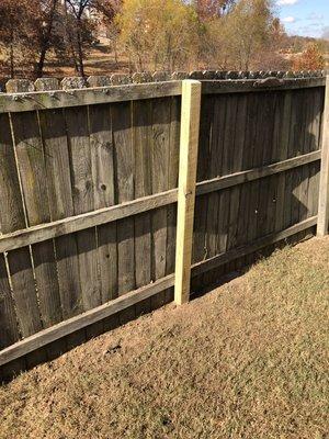 Fence post replacement