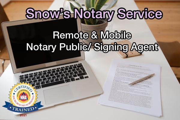 Snow's Notary Service