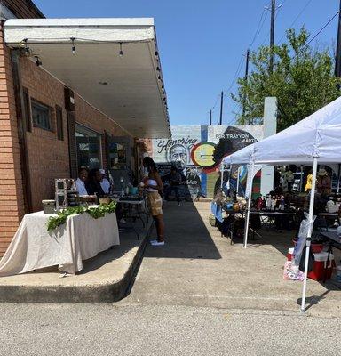 Posh Palate's owner Christina at Green Market Almeda at Wheeler