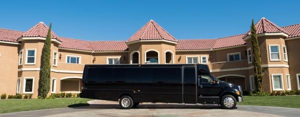 Vineyard Limousine Temecula Party Bus Wine Tours 25 Passenger Party Bus