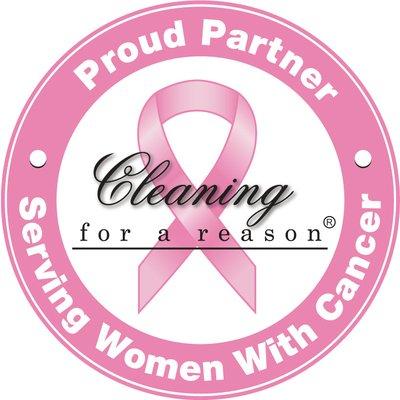 We're a proud partner of Cleaning For A Reason, which means we provide free monthly house cleanings for women going through cancer treatment