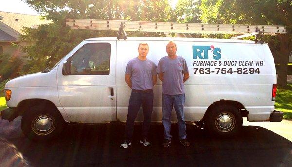 RT (owner) & Son team.