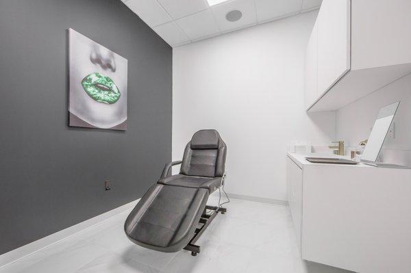 State-of-the-art treatment rooms with amazing decor