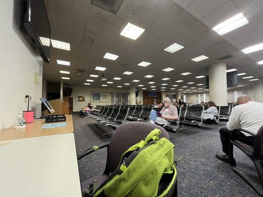 Seating space for jurors