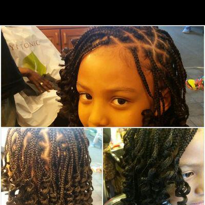 Kids single braids