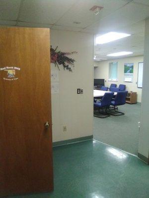 Office for children counseling and room for group meetings and drug court