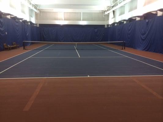 Tennis heaven.  Our indoor court.