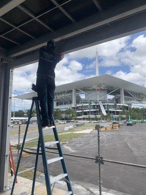 Formula 1 race at Hard Rock Stadium.