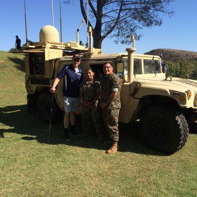 DR. KARL SUPPORTING THE MARINE CORPS DURING THE ANNUAL TEE OFF FOR MARINES GOLF TOURNAMENT FUNDRAISER