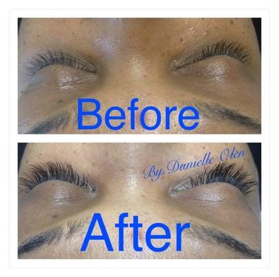 Call in to schedule an apt with Danielle today!!! Full set of individual lashes for $60...Fills for $35