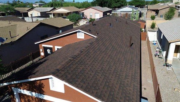 GAF shingle roof in Shake wood shingles