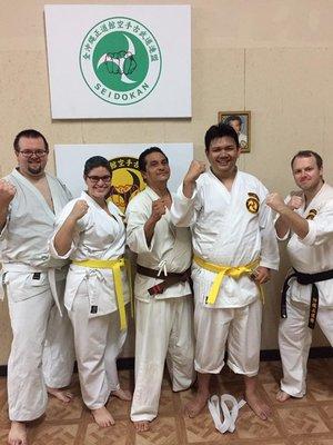 Picture after Yellow Belt Examination Test