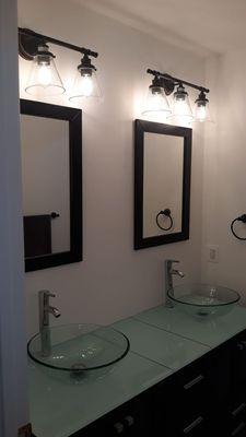 Complete restroom renovation. New installations