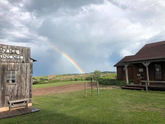 Rainbows over the homestead