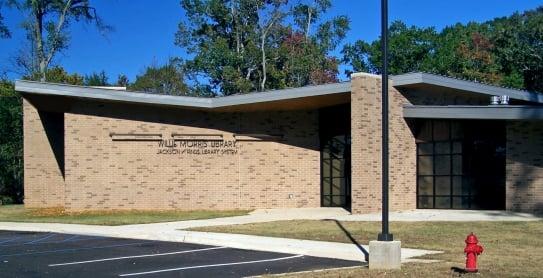 Exterior of the Willie Morris Library